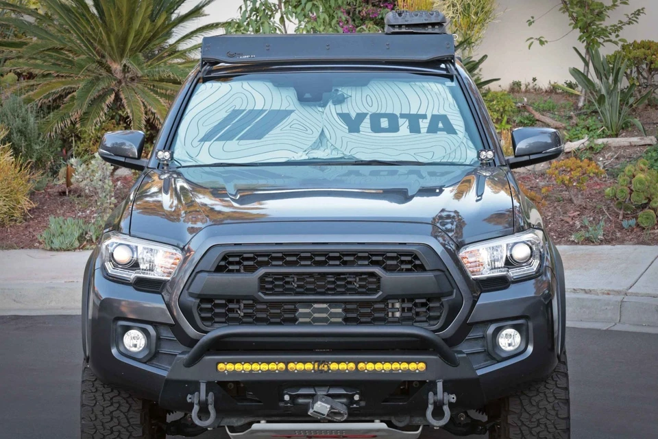 适用于丰田塔科马 2016 - 2023 挡风玻璃遮阳 TRD 地形图 UV 块 — 第 3/4 张图片