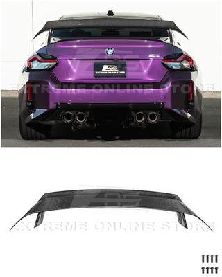 For 23-Up BMW G87 M2 | M Performance Track Carbon Fiber Rear High Wing Spoiler