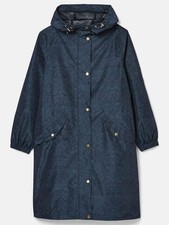 Joules Womens Holkham Waterproof Packable Raincoat With Hood - Ladies