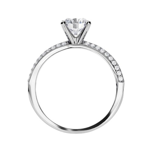 Diamond Ring IGI GIA Lab Grown 1.40 Ct Round Cut Fine 18k White Gold Wedding - Picture 4 of 11