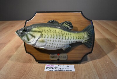 Poisson Chantant Big Mouth Billy Bass - Gemmy 1999 - Vintage - Testé Fonctionne
