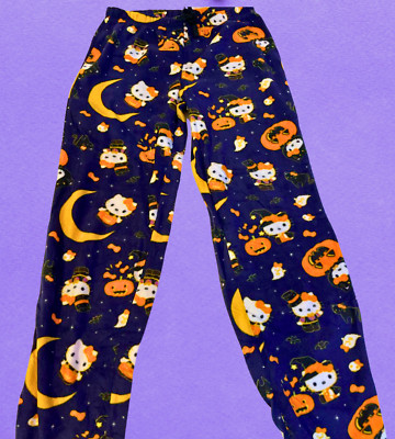 Sanrio Hello Kitty Halloween Ladies Sleep Pants Warm Fleece Pajamas CVS 2024