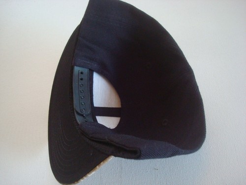 CAMO BLACK BLANK PLAIN DECKY BEACH GOLF SNAPBACK DEADSTOCK HAT CAP VINTAGE C2 - Picture 2 of 2
