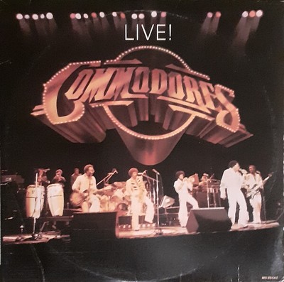 Commodores - Live! - Used Vinyl Record - 75 - T16280A