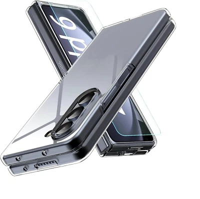 MSM 2in1 Hülle + Schutzglas für Samsung Galaxy Z Fold 6 5G Tasche Klar Panzerfolie