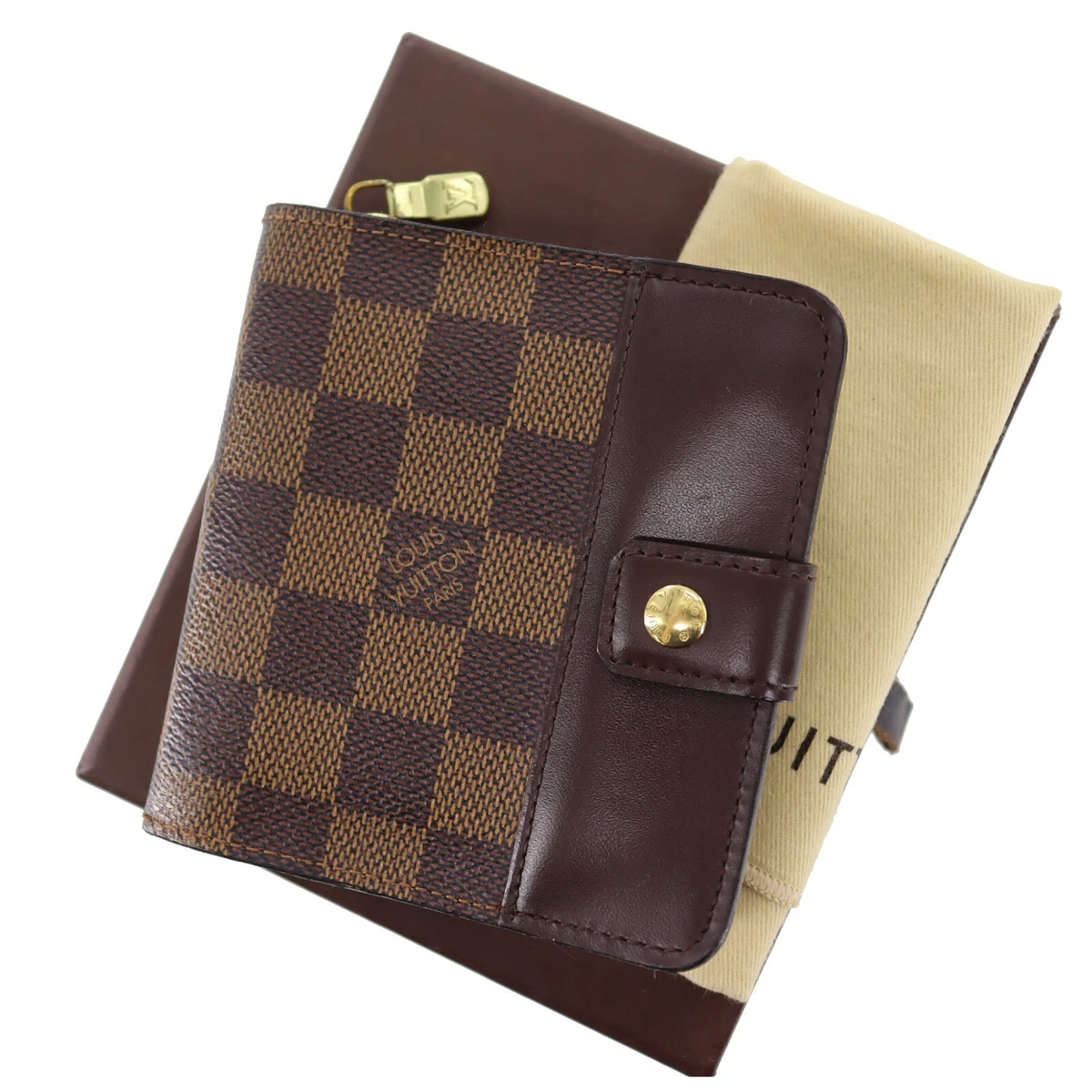 Louis-Vuitton-Damier-Compact-Zip-Bi-fold-Small-Wallet-N61668