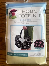 Hobo Tote kit handbag pattern by Creative Cuts.  Fabric, handle, pattern.