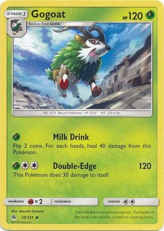 Gogoat 10/131 Uncommon - Pokemon Sun & Moon Forbidden Light Card