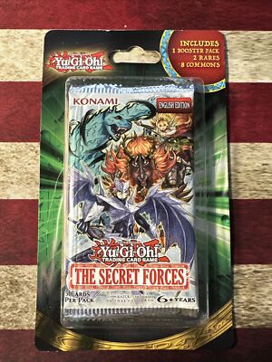 YuGiOh! The Secret Forces Pack Plus 2 Rares & 8 Commons SEALED