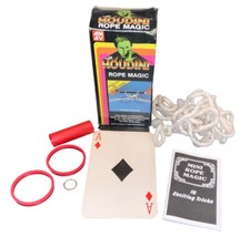The Great Houdini Rope Magic Magic Kit Set Vintage 1987 MISSING PIECES 