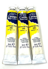 Winsor And Newton Cotman 8mL Watercolor paint gamboge hue lot of 3
