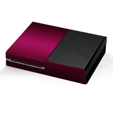 Xbox One Console Skins Decal Wrap ONLY - Pink,black carbon fiber look