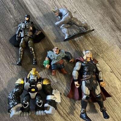 Lot Of 5 Loose Action Figures Misc 3 -7  Tall
