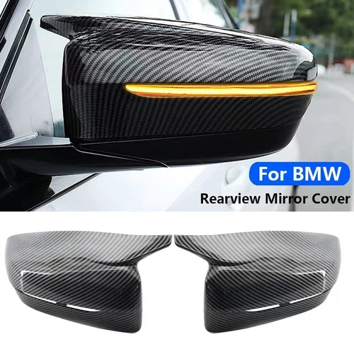 FOR 2017-22 BMW G30 G20 M STYLE FULL DRY CARBON FIBER REPLACEMENT MIRROR COVERS