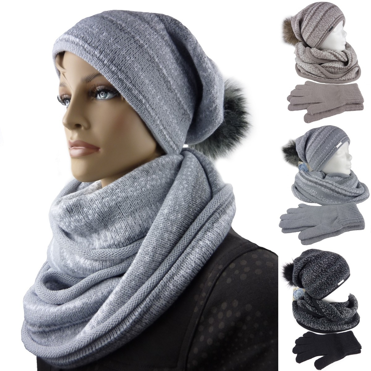 mützen und schal set damen