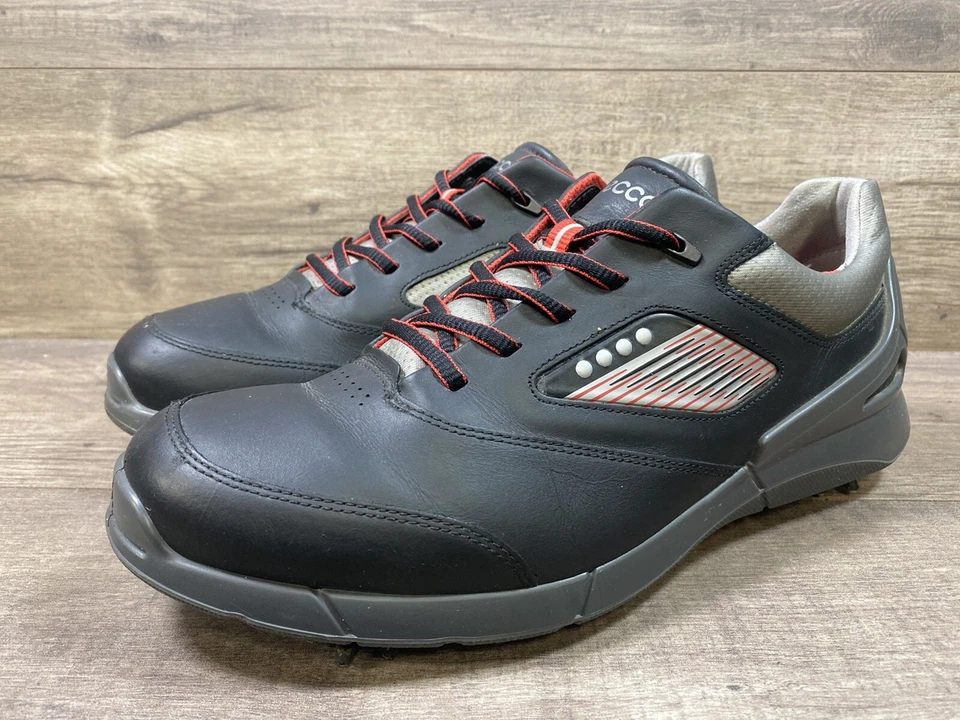 Ecco Base One Golf HydroMax Shoes Spikes Black Gray Mens Size EU 42 US 8, 8.5 - Image 2 of 4
