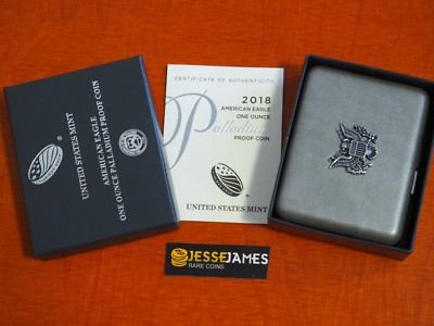 NO COIN: 2018 W $25 PROOF PALLADIUM EAGLE BOX/COA OGP ONLY BUY 2 GET 3RD FREE!!