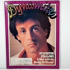 Dynamite Magazine No 99 Sylvester Stallone Rocky 3 Dynamite Kid Iron On 1982