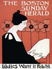 10805.Poster decoration.Home interior.Room wall design.Ladies want it.Boston