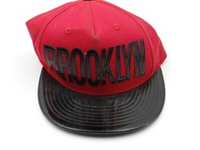KBethos Snapback Brooklyn Hat Red Black