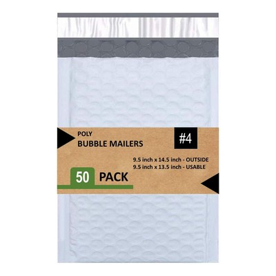 50 #2 8.5"x12" Poly Bubble Mailer Self Chiusura Buste Imbottite - Foto 13