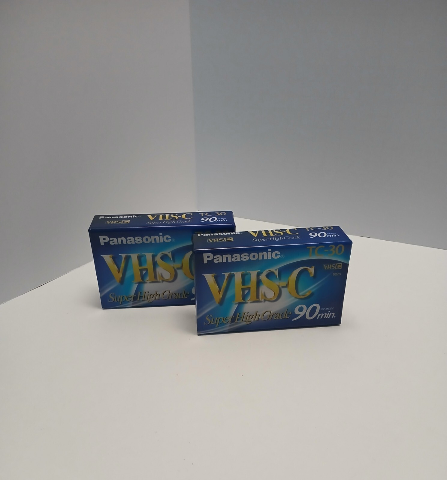 Panasonic VHS-C TC-30 Brand New Sealed Cassette Tapes 90 Minutes [Lot of 2]