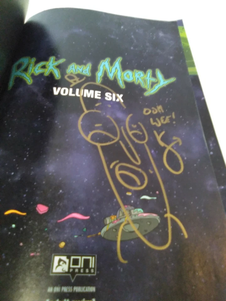 Rick And Morty Trade Paper Back Vol. 6 Oni Exclusive Cover/Autographed Copy? - Image 2 of 4