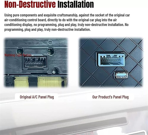 A/C Climate Control Panel Android 7" LCD Screen For 10-16 Land Rover Discovery 4 - Picture 4 of 7