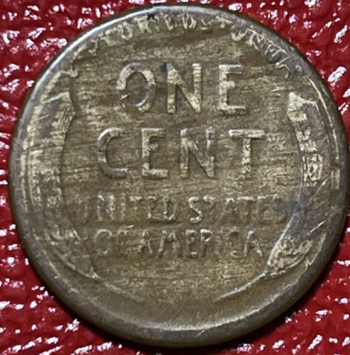 1925-S Lincoln Wheat Cent Misaligned Reverse Die & Woody Improper Alloy Error