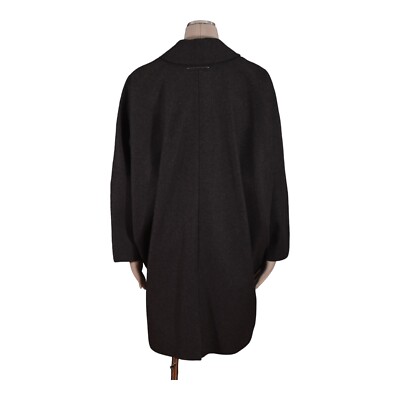 MM6 MAISON MARGIELA Coat Grey Melange Oversized Cocoon Dolman