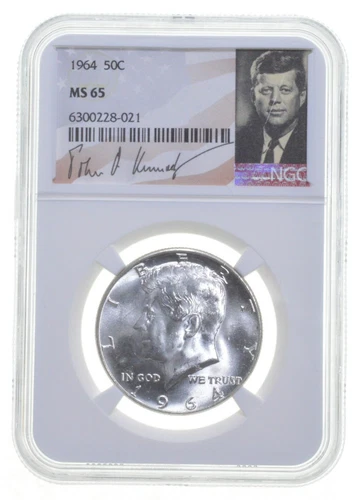 1964 MS65 Kennedy Half Dollar Philadelphia NGC Special Label