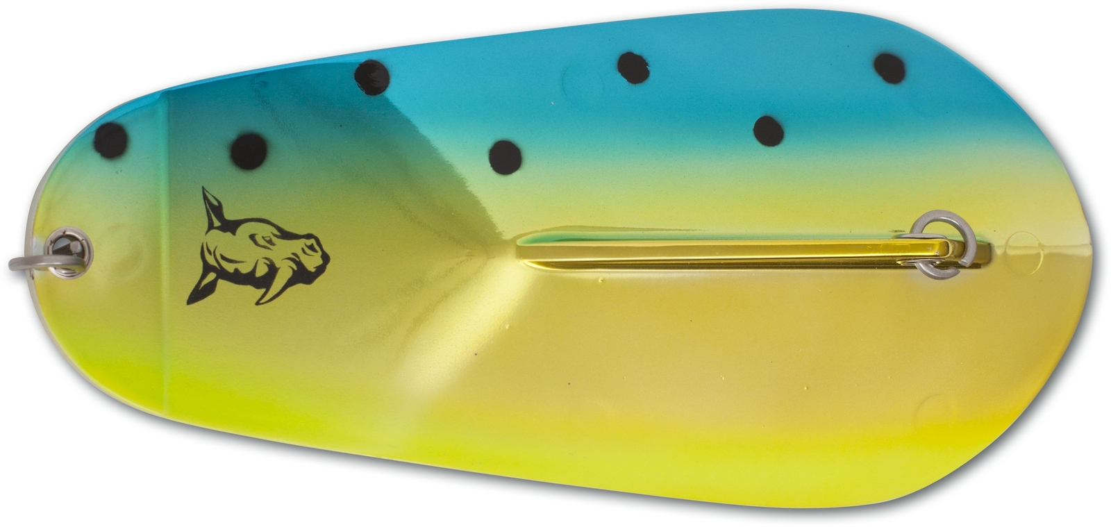 Мигалка Rhino K1 золотой шведский флаг 55 г 20 см Schleppsystem Schleppzubehr 3890₽