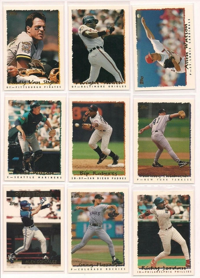 1995 Topps Baseball Trading Cards U Pick / Choose f/ List CHOICE #s 251-500 mb14 - Image 2 of 4