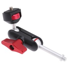 5" Articulating Magic Arm Dual Ballhead 1/4" Screw Mount for DSLR Camera Monitor