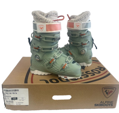 $580 Rossignol Alltrack Pro 90 GW Ski Boots NIB Sz 24.5 MP Women's Mint Slim Fit