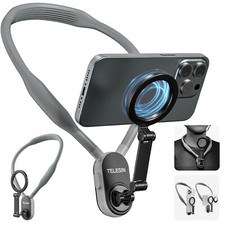 TELESIN Silicone Magnetic Neck Mount Quick Release Holder All Smartphone iPhone