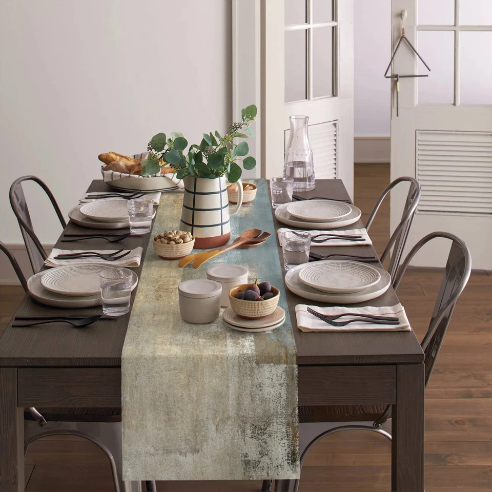 Oil Painting Abstract Art Table Runner Home Decor Dinner Table Mats Table Decor - Image 4 of 4