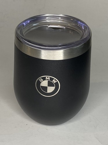 BMW Insulated Wine Tumbler / Mug Coffee Cup & Lid Matte Black & Stainless Steel - Picture 2 of 11