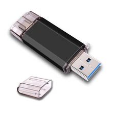 128GB Pendrive Dual Type-C OTG Flash Drive USB3.0 Memory Stick for Samsung S8 S9