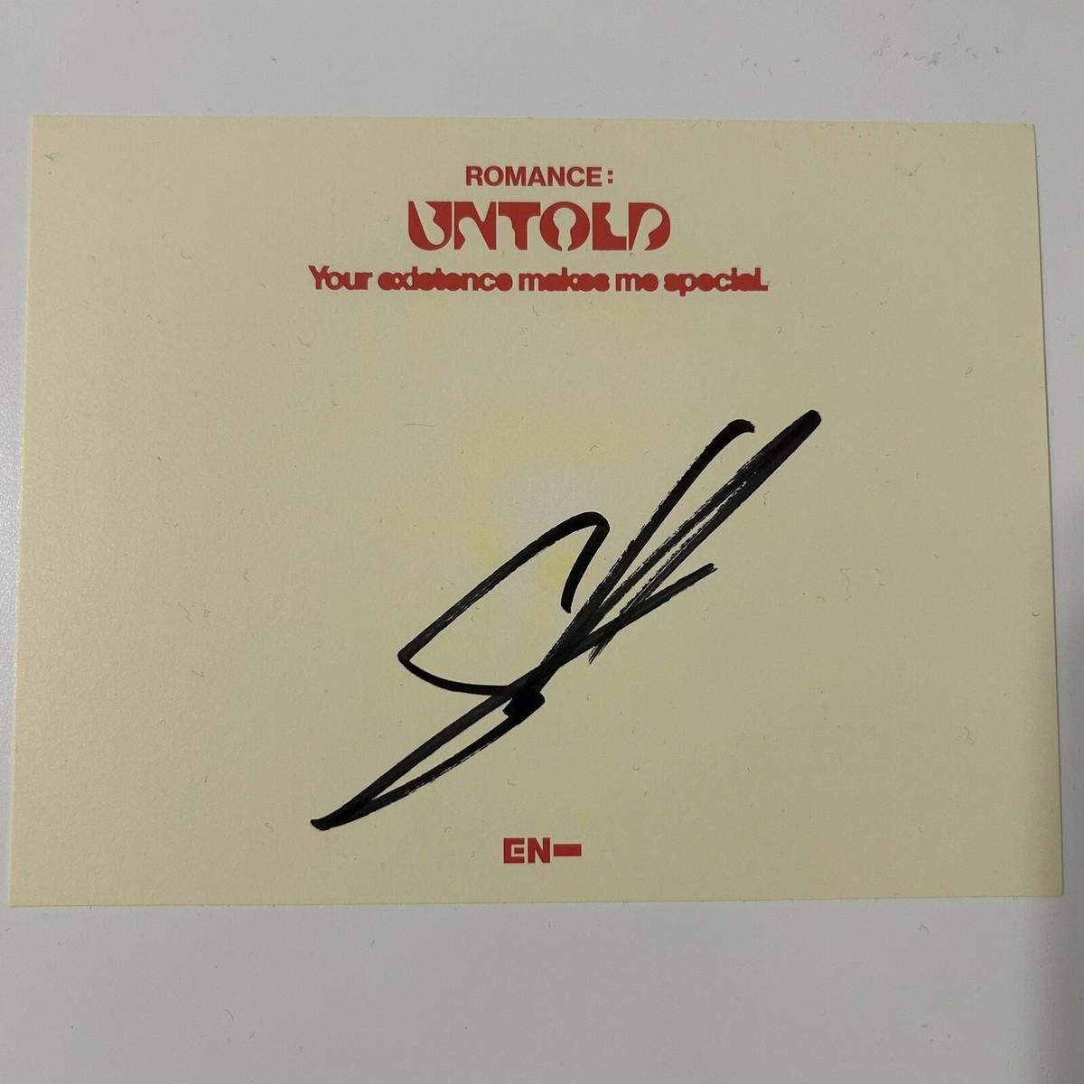US Exclusive] ENHYPEN Romance : Untold SUNGHOON Signed Postcard | eBay
