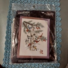 Janlynn Birch Birdfeeder 19-20 RARE embroidery