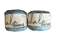 NEW Lot of 2 Lion Brand Mandala Ombre 5.3oz/344yd ea. Yarn Ball color Harmony