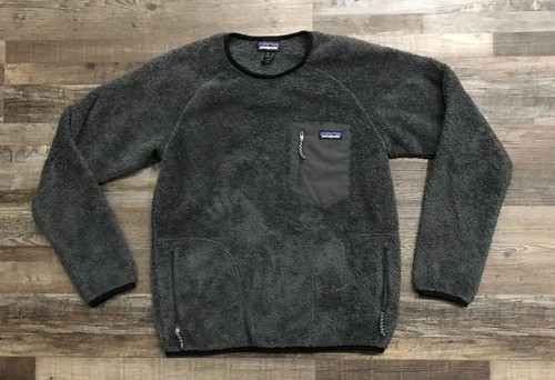 Patagonia Mens Gray Los Gatos Fleece Crew Pullover Sweater Size Medium