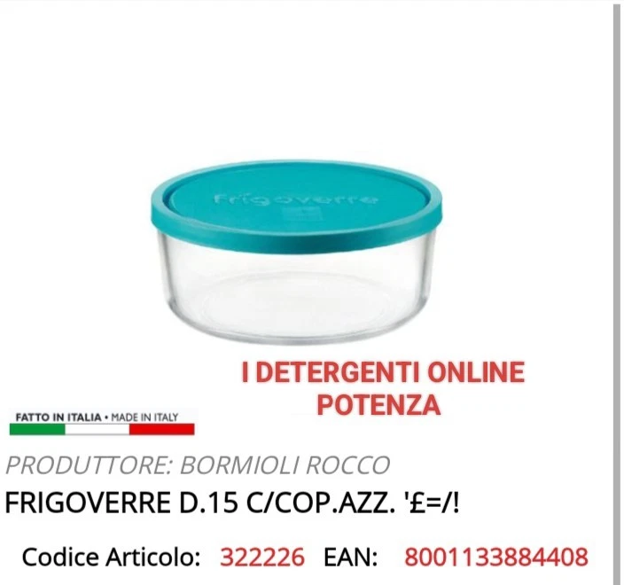 Contenitore Rettangolare Bormioli Rocco Frigoverre Evolution - 23x18 Cm, Vetro Trasparente Con Chiusura A Clip