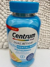 Centrum MultiGummies Multi+ Dual Action Mental 90 🍊🍋 EXP 02/2026 Caffeine