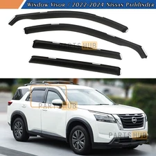 For 2022-2024 Nissan Pathfinder In-Channel Rain Guards Window Visors Vent Shade