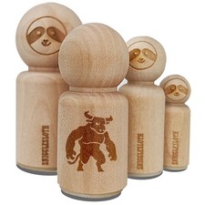 Minotaur Mythical Man Bull Creature Rubber Stamp for Stamping Crafting Planners
