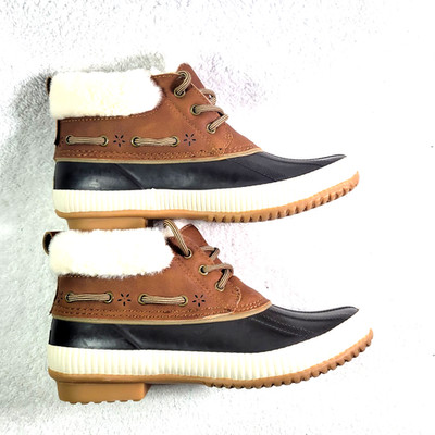JSport by Jambu Women's sz 7 M Shoes  MARY Brown Duck  Ankle Boots NWB