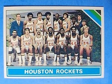 1975/76 TOPPS BASKETBALL #210 HOUSTON ROCKETS TEAM CARD EX-MT+