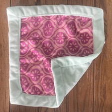 Levtex Lovey Security Plush Clutch Blanket Baby Soft Pink Mint Aqua Soft